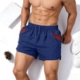 thumbnail image 6 of DDAPJ pyju Running Shorts for Men Lightweight Breathable Gym Shorts Athletic Training Workout Sports Shorts with Pockets Dark Blue XXXXL, 6 of 8