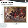 thumbnail image 5 of Stupell Industries Eclectic Vintage Horses & Jockeys Gold Floating Frame Canvas Art, 31 x 21, by Tina Higgins Designs Inc., 5 of 9