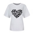 thumbnail image 4 of Pxiakgy Vente Chaude! T-Shirt Trèfle de la Saint-Patrick pour Femmes Chanceux Irlandais Manches Courtes T-Shirt Graphique Trèfle Mode Décontractée Imprimé Amour Col Rond Manches Courtes T-Shirt, 4 of 4