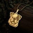 thumbnail image 2 of Cartoon Bulldog Charm Necklace for Women Men Stainless Steel Jewelry Lovely Dog Animal Pet Lover Pendant Necklace, 2 of 4