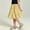 Yellow, variant on Toddler Girls Pleated Skirt Bow Elastic Waist Floral Prnted A Line Summer Skirt Stretch Soft Mid Length Layered Skirt Pink Size 3T