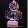 thumbnail image 2 of 3D Illusion night Light GODDESS LAXMI Statue Best Gift Diwali for Family & Friends-Cool Home Décor With Touch Sensor 16 Color Mode, 2 of 7