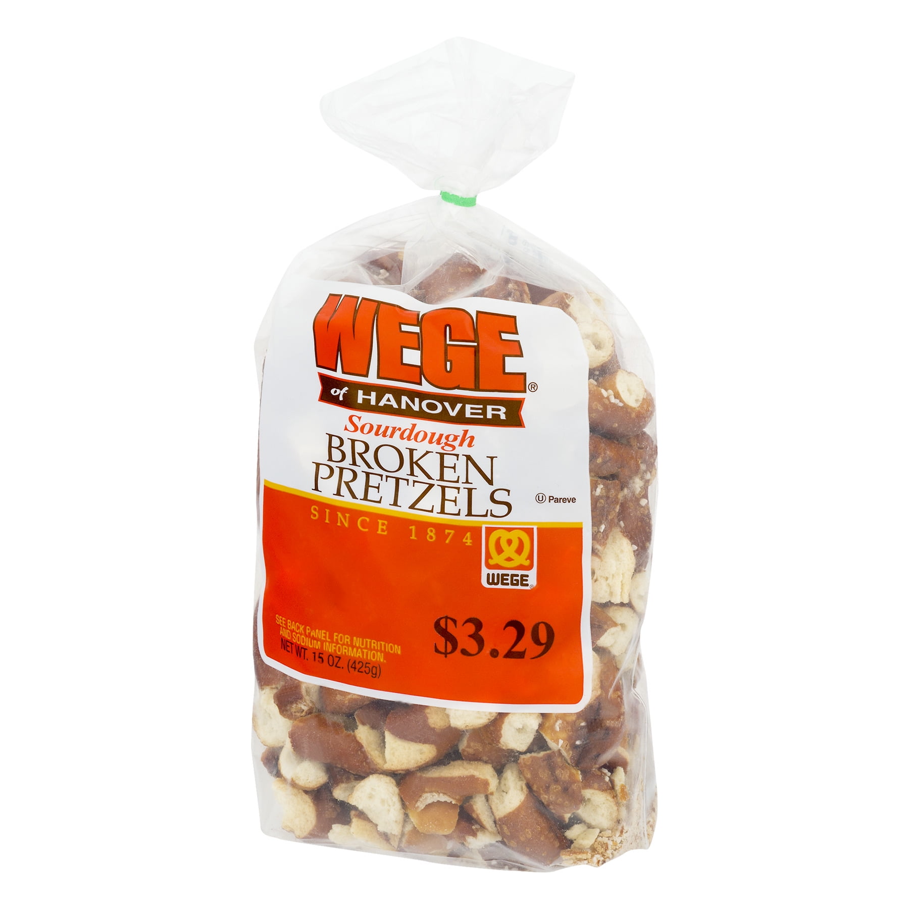Wege Of Hanover Sourdough Broken Pretzels, 15 Oz.