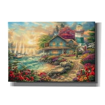 Epic Graffiti 'Sunrise by the Sea' by Chuck Pinson, Canvas Wall Art, 26"x18"
