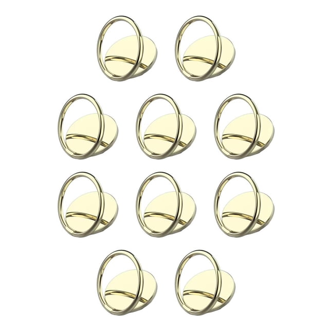Bearachild Soporte para teléfono Autoadhesivo Universal Aleación de zinc Soporte giratorio para teléfono inteligente de 360 grados Soporte de Oro 10piezas