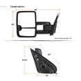 thumbnail image 7 of AKKON - For 2014-2018 Chevy Silverado GMC Serria - Pair Towing Mirrors With Power fold|Heated|Turn Signal |Lamp - Black Smoke, 7 of 7