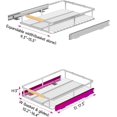 thumbnail image 3 of Expandable Pull Out Cabinet Organizer Slide Out Drawers for Kitchen Cabinets .~.&#W x .&#&#D Pull Out Drawers for Kitchen Cabinets, 3 of 9