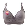 thumbnail image 3 of Wiyuqeen Women's Push up Bra BC Cups Inspirational Graphic Adjustable Straps Wireless Comfort T-Shirt Bras Full Support, 3 of 5