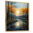 thumbnail image 2 of Designart "Boldness of the Azure River III" Landscape & Nature Floater Framed Wall Art Print, 2 of 7