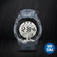 thumbnail image 4 of asddcavvf Mens Digital Sport Watches Wide Screen Easy Read Display Style with PU Strap, 4 of 9