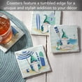 thumbnail image 4 of Thirstystone Coastal Gnomes 4-Pack Tumbled Tile Coasters, 4 of 7