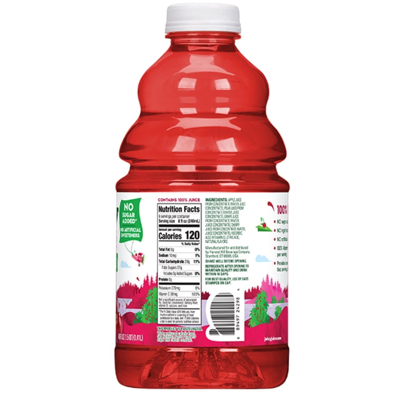 Juicy Juice 100% Juice, Cherry, 48 fl oz Bottle - Walmart.com