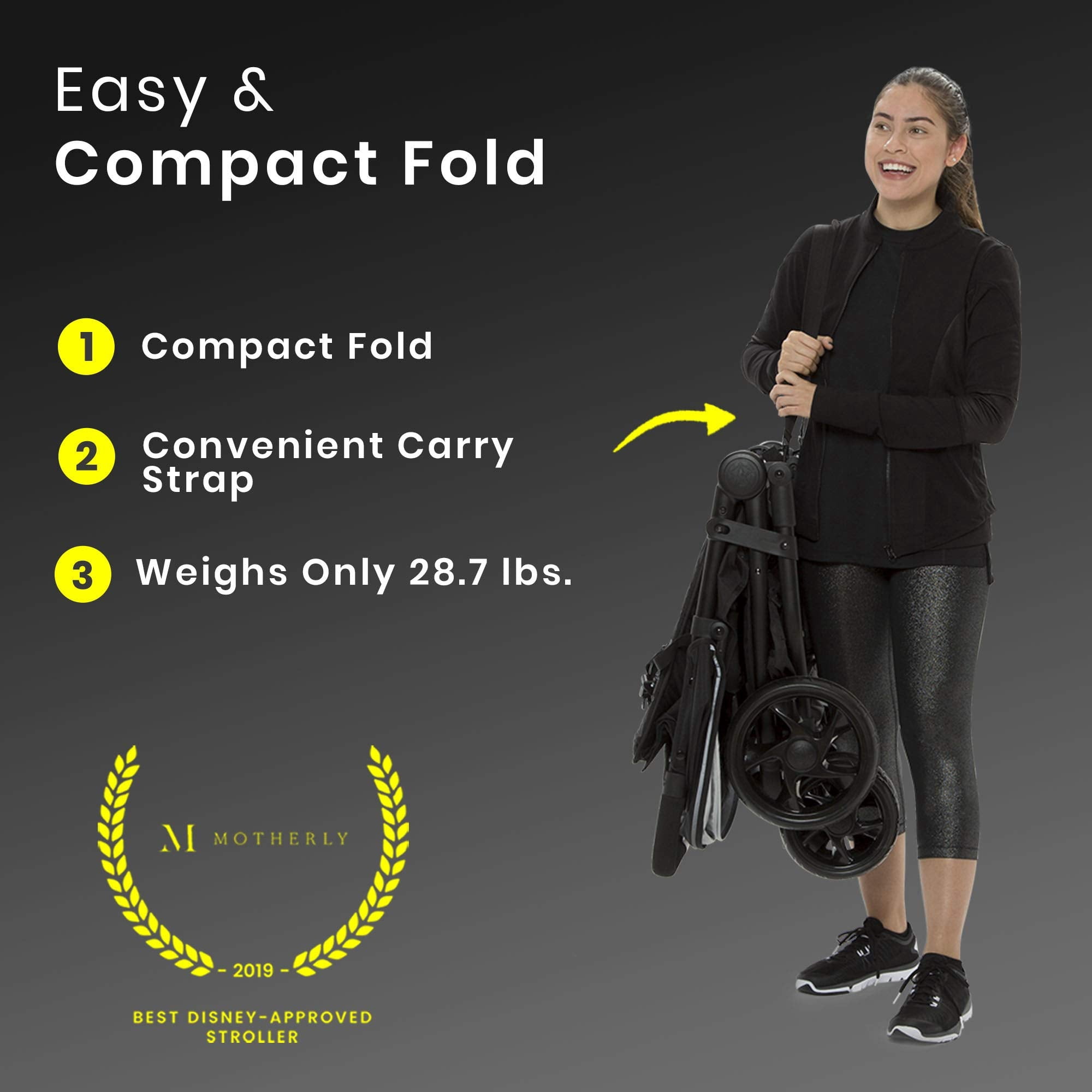 J is for Jeep Destination Ultralight Double Stroller in Midnight by Delta Children