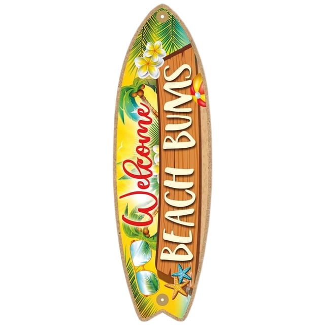 Colgante marino VentDepot 1Pza 16x45cm Madera Tabla de Surf