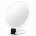 thumbnail image 3 of Modern Mirror 3-in-1 Magnifying Glass, 24cm/9.45inch, 50X Magnification, Double-Sided Makeup Mirror with 360° Adjustable Handle, Pink, 3 of 5