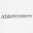 thumbnail image 3 of CafePress - Delta Sigma Phi Black Logo T Shirt - 100% Cotton Ringed T-Shirt, 3 of 4