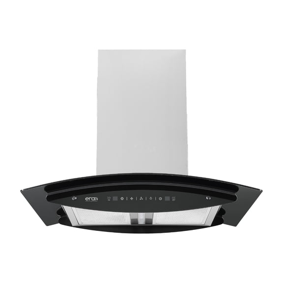 Campana extractora y purificadora tipo isla Era Energia Renovable De America 77 cm touch con sensor de movimiento