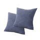 thumbnail image 2 of Toystoory 2 piezas de fundas de almohada para sala de estar, cama, funda de almohada cuadrada decorativa, funda de cojín para coche, suministros Decoración del hogar Azul oscuro, 2 of 6