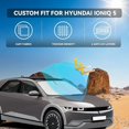 thumbnail image 2 of for Hyundai Santa Fe 2019-2024 Windshield Sun Shade - 4 Layers Car Sunshades for Front Windows Shade Cover Custom Fit Santa Fe Sun Visor 240T Retractable Shade Blocks UV Rays Car Accessories-tss, 2 of 10
