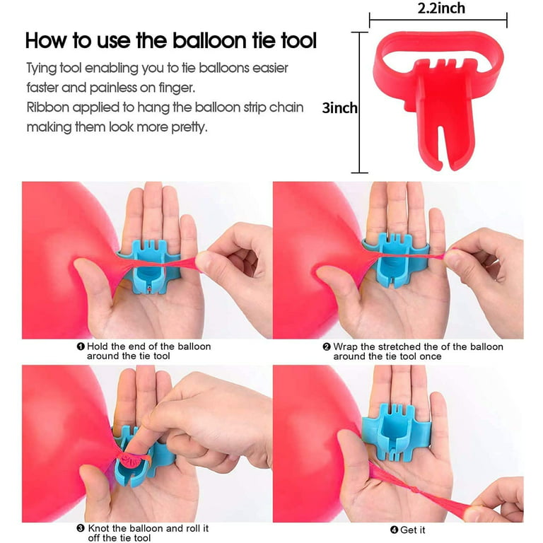 How to use a balloon tying tool
