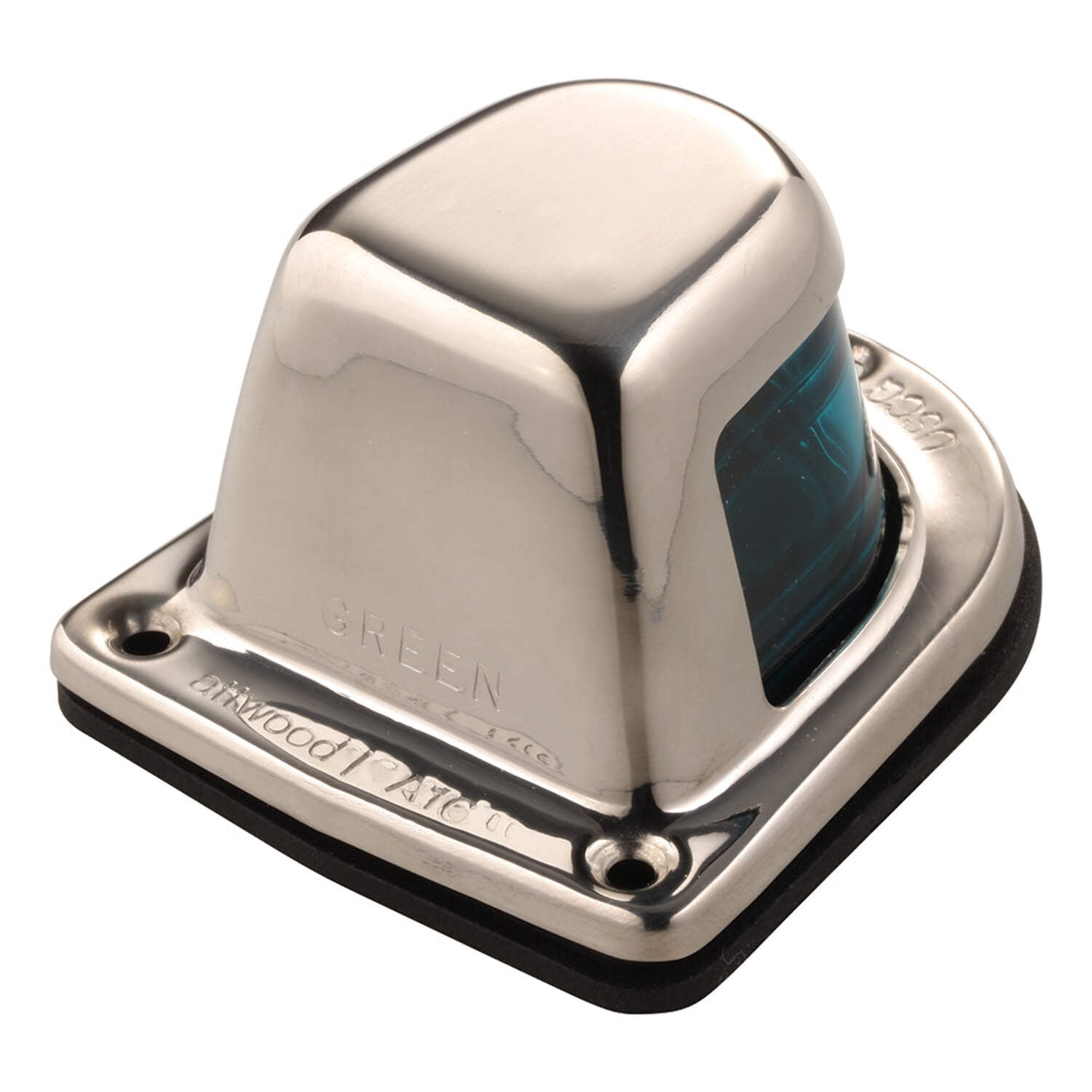 Attwood Side Lights Deck Mount, Stainless Steel
