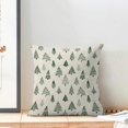 thumbnail image 3 of Green Christmas Pillow Covers 18x18 Set of 2, Christmas Tree Throw Pillows Linen Xmas Winter Cushion Case Christmas Decorations for Home Sofa Couch Outdoor, 3 of 6