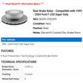 thumbnail image 2 of Rear Brake Rotor - Compatible with 1999 - 2004 Ford F-250 Super Duty 2000 2001 2002 2003, 2 of 2