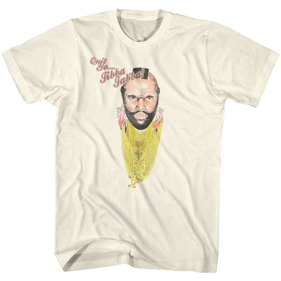 Mr. T Jibba Jabba Natural Adult T-Shirt 4Xl