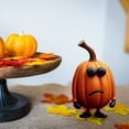 thumbnail image 6 of Diceymbol Halloween Pumpkin Face Sculpture Resin Outdoor Decor Statue 12 Inch, 6 of 7
