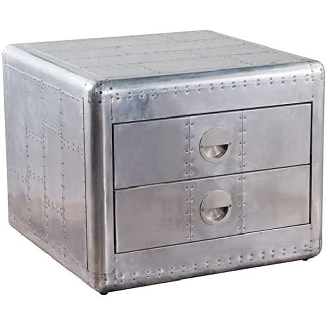 Nauticalmart Aviator Side Table in Aluminium Metal Finished