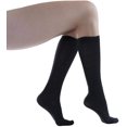 thumbnail image 5 of Yacht & Smith 6 Pairs of Cotton Womens Knee High Socks, Flat Knit, Solid Colors, Black, 5 of 6