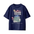 thumbnail image 2 of Trash Truck Hearts All Around Youth T Shirt (Navy, XS-XL), 2 of 4