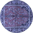 thumbnail image 1 of Ahgly Company Machine Washable Indoor Round Persian Blue Traditional Area Rugs, 8' Round, 1 of 4