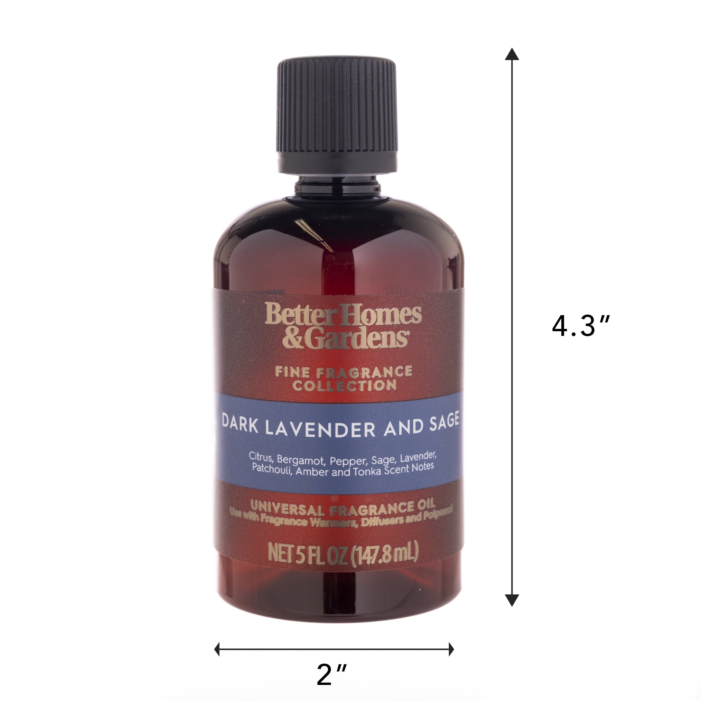 Better Homes & Gardens Fine Fragrance Universal Oil, Dark Lavender and Sage, 5 fl oz