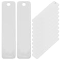 thumbnail image 1 of KAKOWELY engravable blanks 12PCS Rectangle Stamping Blanks Jewelry Making DIY Engravable Metal Keychain BlanksTitanium Steel Tags with Hole for DIY Engraving and Stamping, 1 of 4