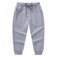 thumbnail image 5 of Ugoldhm Boys Girls Outfit Set Drop Shoulder Sweatshirt and Drawstring Jogger Fall Sportswear 2 Piece Set, 5 of 8