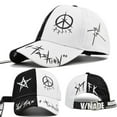 thumbnail image 4 of AJGRHE Men Women Casual Letters Colorful High Street Baseball Cap Visor Clear One Size, 4 of 4