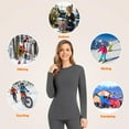 thumbnail image 5 of SIMIYA 2 Pack Thermal Underwear for Women Long Johns Winter Warm Fleece Lined Base Layer Set Cold Weather Top and Bottom, 5 of 5