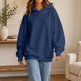 thumbnail image 5 of cocolona Oversized Hoodies for Women Long Sleeve Pullover Solid Color Sweatshirts Casual Hooded Fall Trendy Outfits, 5 of 7