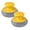 Yellow, variant on 1 Pc Stainless Steel Sponges with Plastic Detachable Handle, Scrubbing Scouring Pad, Steel Wool Scrubber for Kitchens, Bathroom and More, 3.14x2.16 Inch, Green