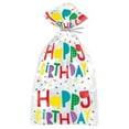 thumbnail image 2 of Colorful"Happy Birthday" Confetti Cellophane Bags (20 Pcs) - 1 Pack, 2 of 2