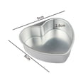 thumbnail image 6 of Aluminum Heart Shaped Cake Pan Chocolate Baking Mould 3 5 6 8 10in for Kitchen, 6 of 9