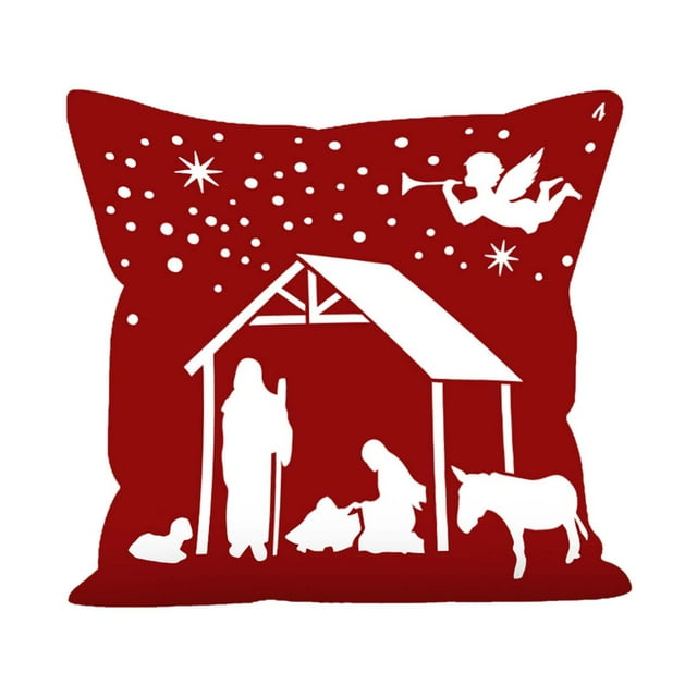 Fundas de Almohada de Navidad Funda de Almohada Super Suave de Navidad, Funda de Almohada de Sofá Impresa de Santa Claus, Funda de Cojín de Decoración de Estudio de Santa Claus