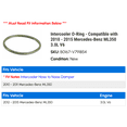 thumbnail image 2 of Intercooler O-Ring - Compatible with 2010 - 2015 Mercedes-Benz ML350 3.0L V6 2011 2012 2013 2014, 2 of 2