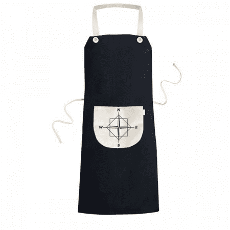 

Pointer Direction Compass Apron Bib Sarong Cooking Baking Kitchen Pocket Pinafore