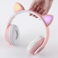 thumbnail image 4 of B39 Over Ear Music Headset Cat Ear Glowing Headphone Foldable Wireless BT5.0 Earphone Hands-free, 4 of 7