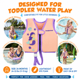 thumbnail image 5 of Paddle Pals Toddler Swim Vest, Stage 2 Front Zip Float Vest for Swim Lessons, 24 Months, 24–33 lbs, 5 of 7