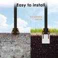 thumbnail image 6 of golytefs 2 Pack Shade Sail Poles 10FT Outdoor Sun Shade Poles Heavy Duty Shade Pole Kit, 6 of 9