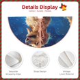 thumbnail image 3 of Rateoe Starry Sky Cloud Dog Pattern Christmas Tree Skirt with Ties , Christmas Tree Decorations, Farmhouse Christmas Decor Xmas Holiday Decorations-30", 3 of 6