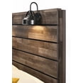 thumbnail image 6 of Full Size Wooden Platform Bed with Rustic Butcher Block Finish, Weathered Brown for Bedroom, 6 of 6